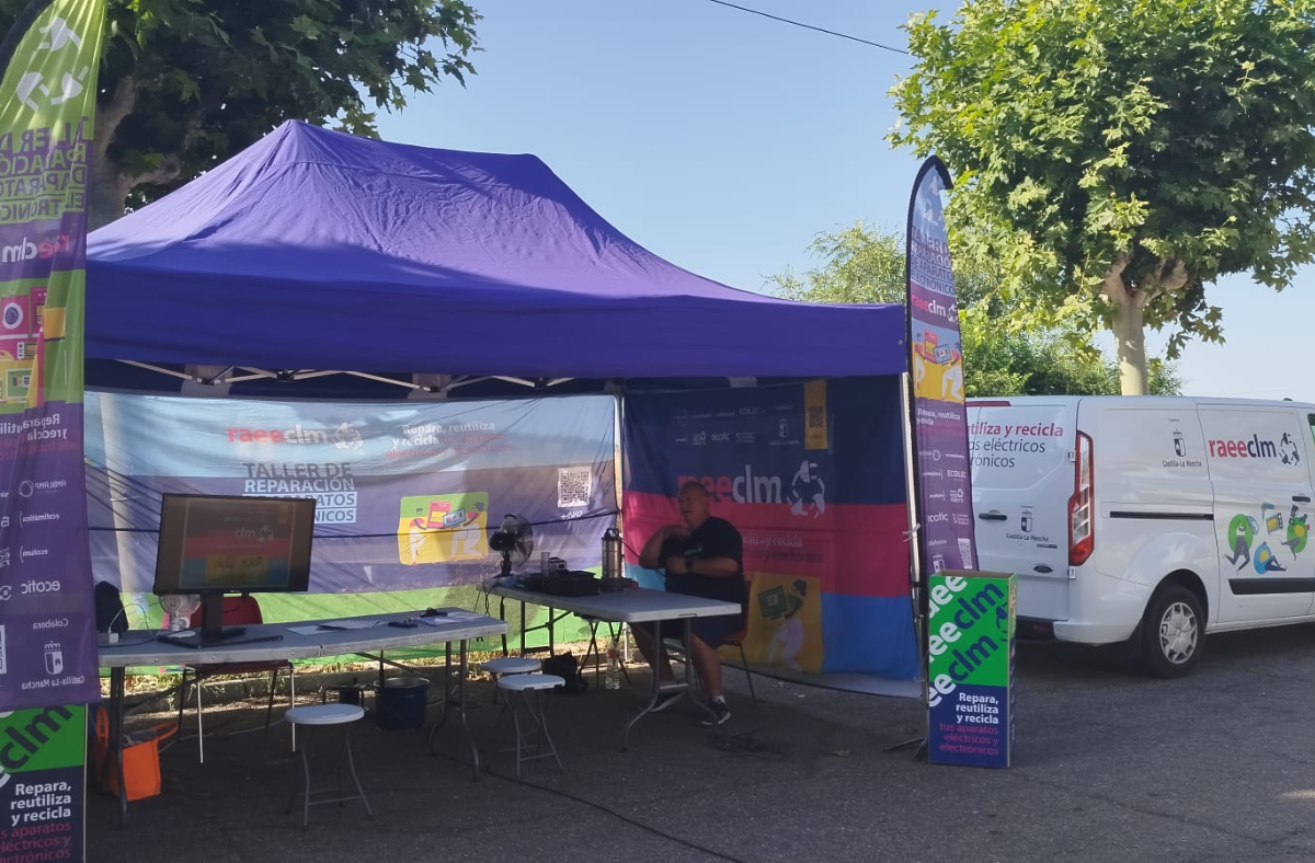 Lee más sobre el artículo Este verano visita el taller itinerante de RAEE CLM