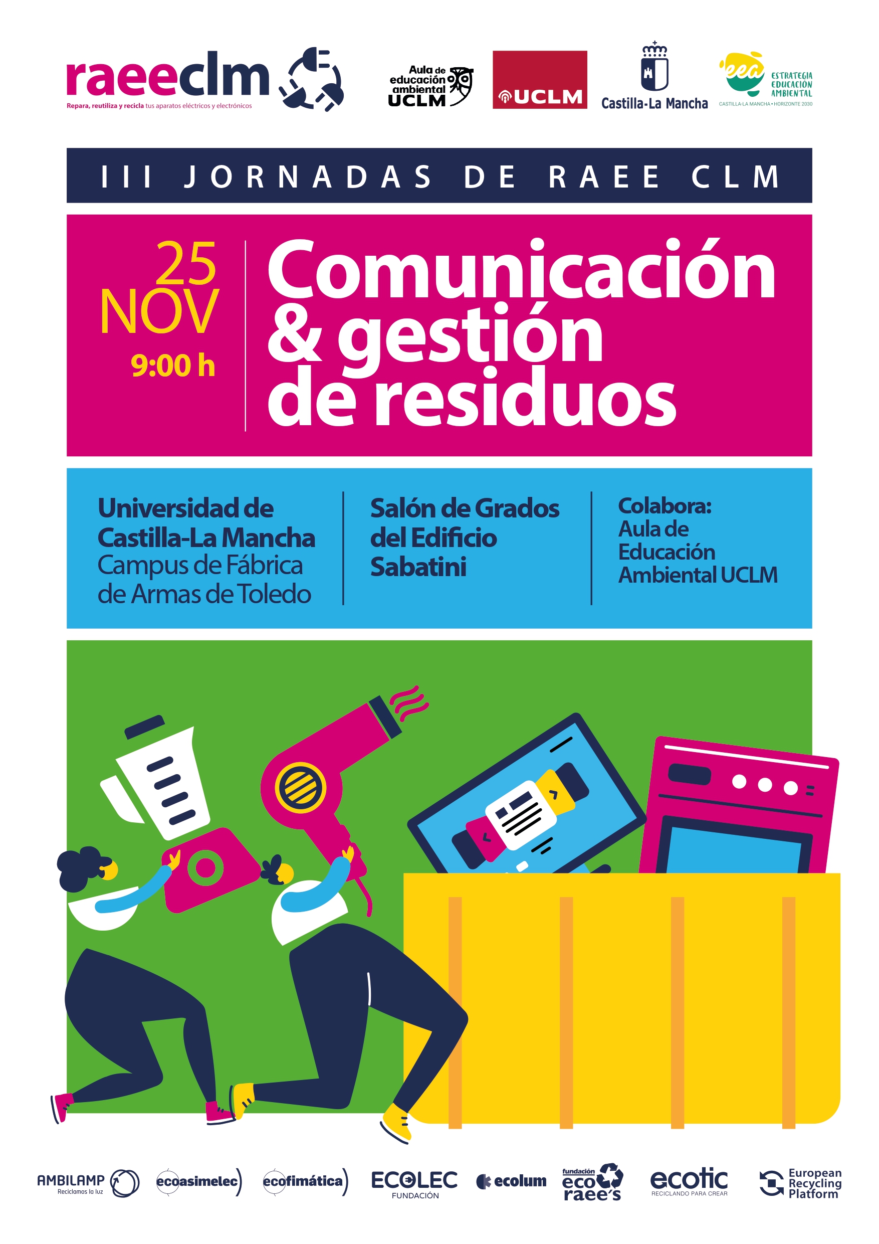Lee más sobre el artículo Toledo acogerá las III Jornadas de RAEE CLM